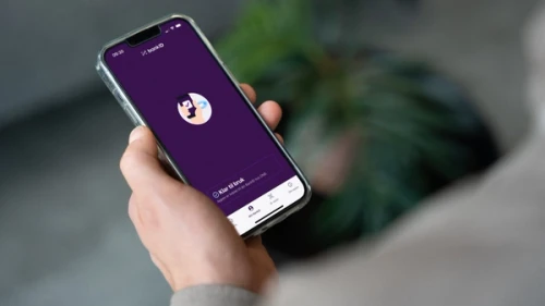 BankID-appen som vises på en telefon